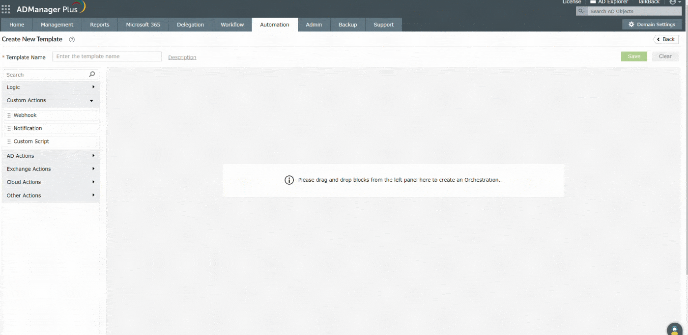 Orchestration Templates