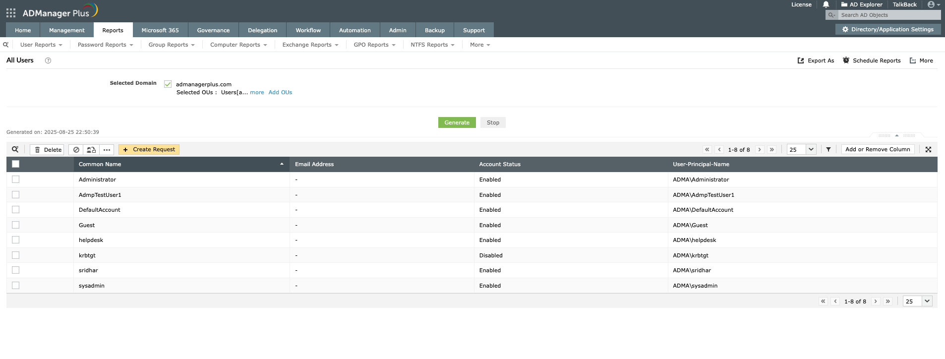 How to list users from multiple OUs using PowerShell