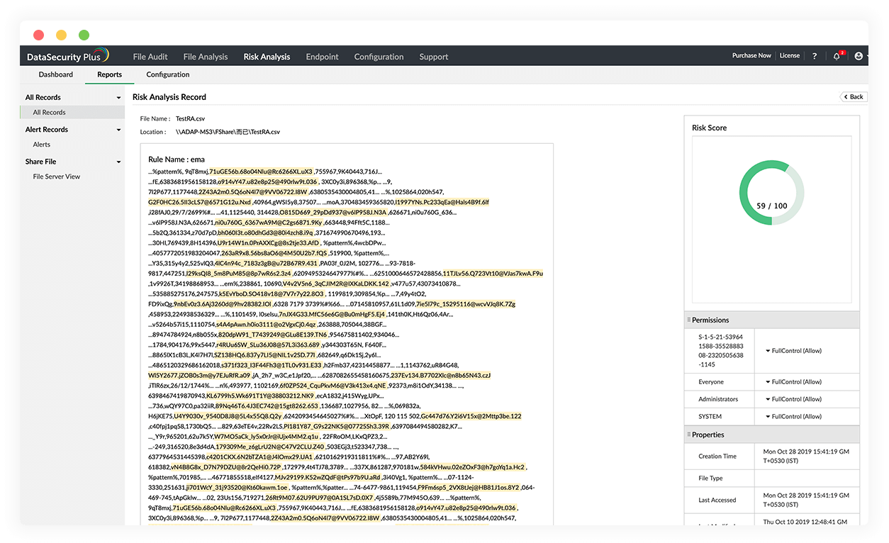 Einblicke in vertrauliche Daten