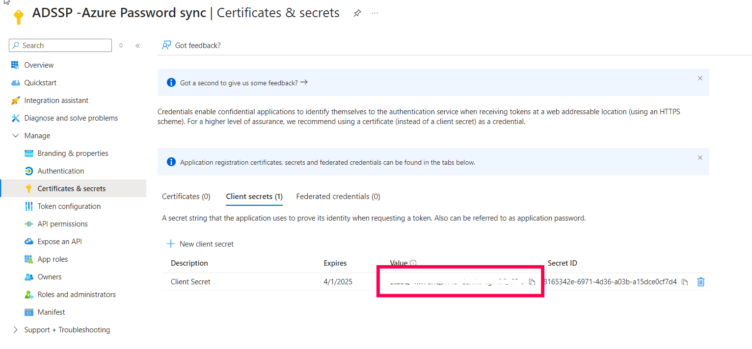 Passwortsynchronisierung mit Microsoft 365/Azure