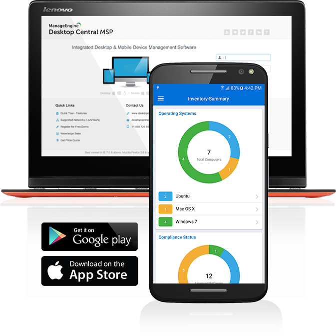 Banner la gestión de endpoints para MSP ahora es móvil - ManageEngine Endpoint Central MSP