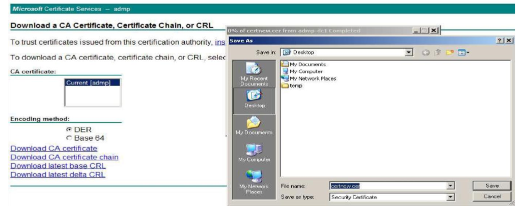 Download CA-certifikat