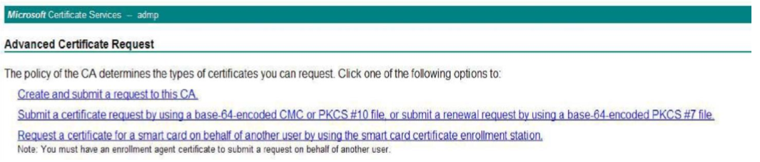 Avanceret certifikatanmodning