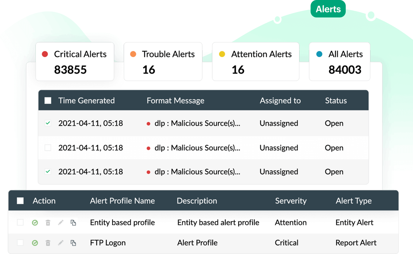 Sk&aelig;rmbillede af advarsler