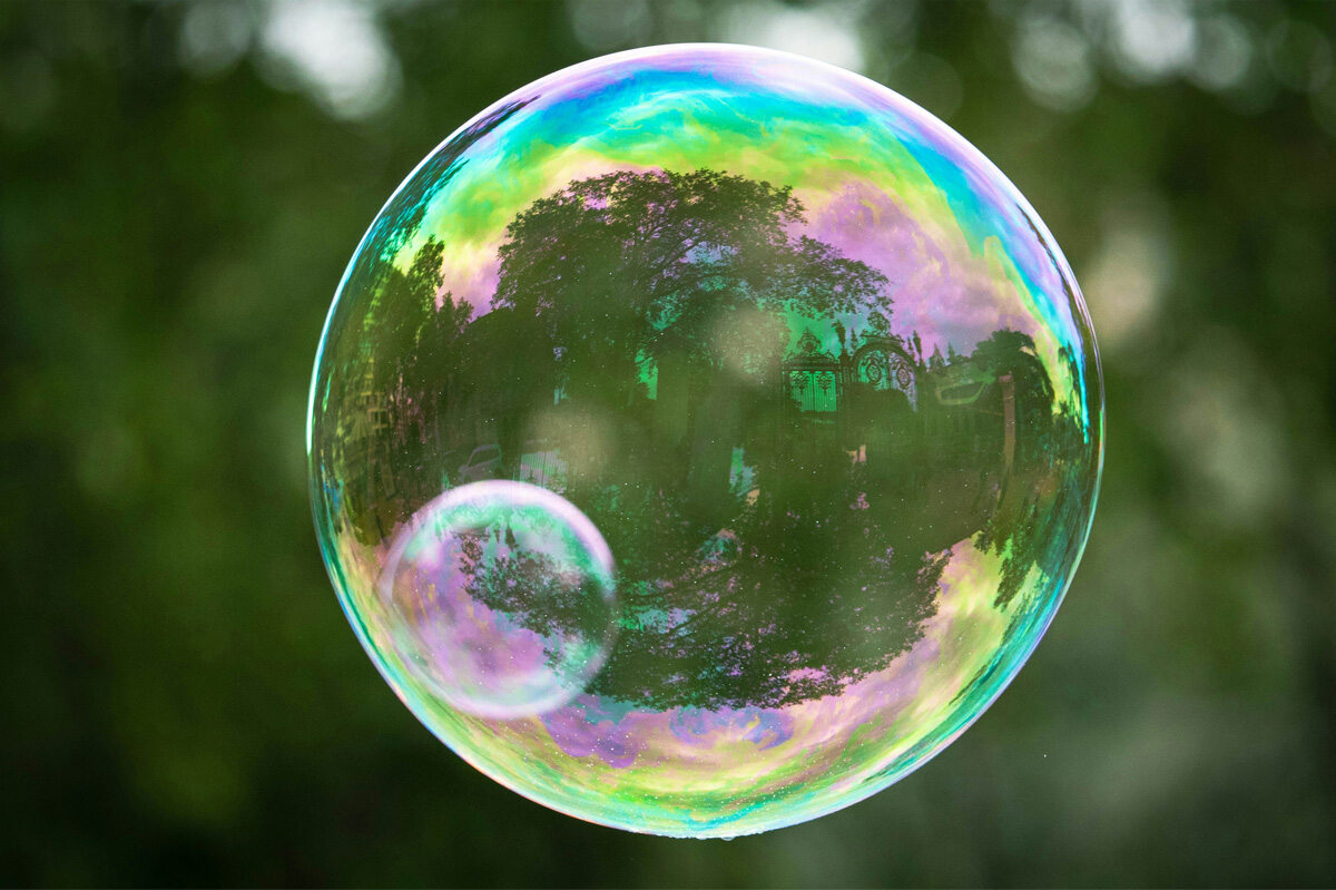 Illustration representing the AI bubble