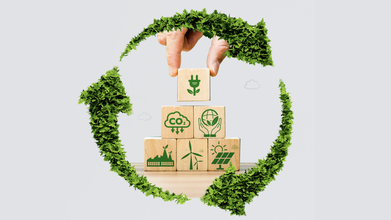Illustration of ManageEngine's green shift