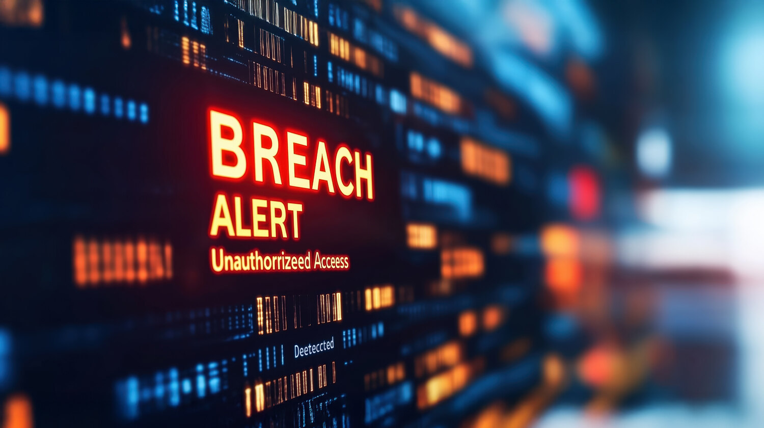 Illustration about detecting network breaches