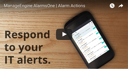 Miniatura video Acciones de alertas de TI en AlarmsOne