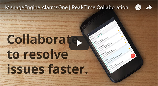Miniatura video colaboración en tiempo real en AlarmsOne