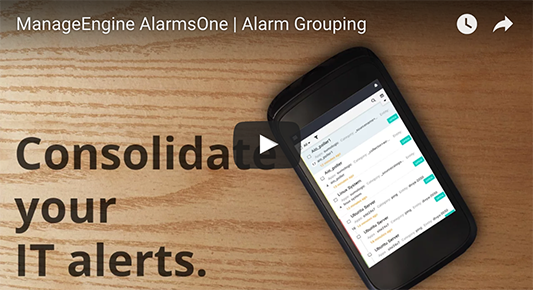 Miniatura video agrupación de alertas de TI en AlarmsOne