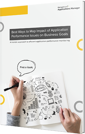 Ebook: Mapear Impacto de eventos de desempeño de Apps en las metas del negocio de Applications Manager