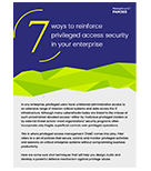 Infografía: Siete formas de reforzar la seguridad del acceso privilegiado en su empresa