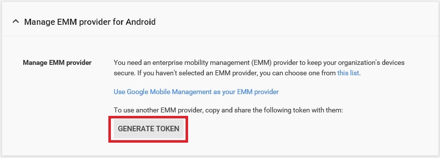 Emm Token Android , Enroll and provision a device – RGNC