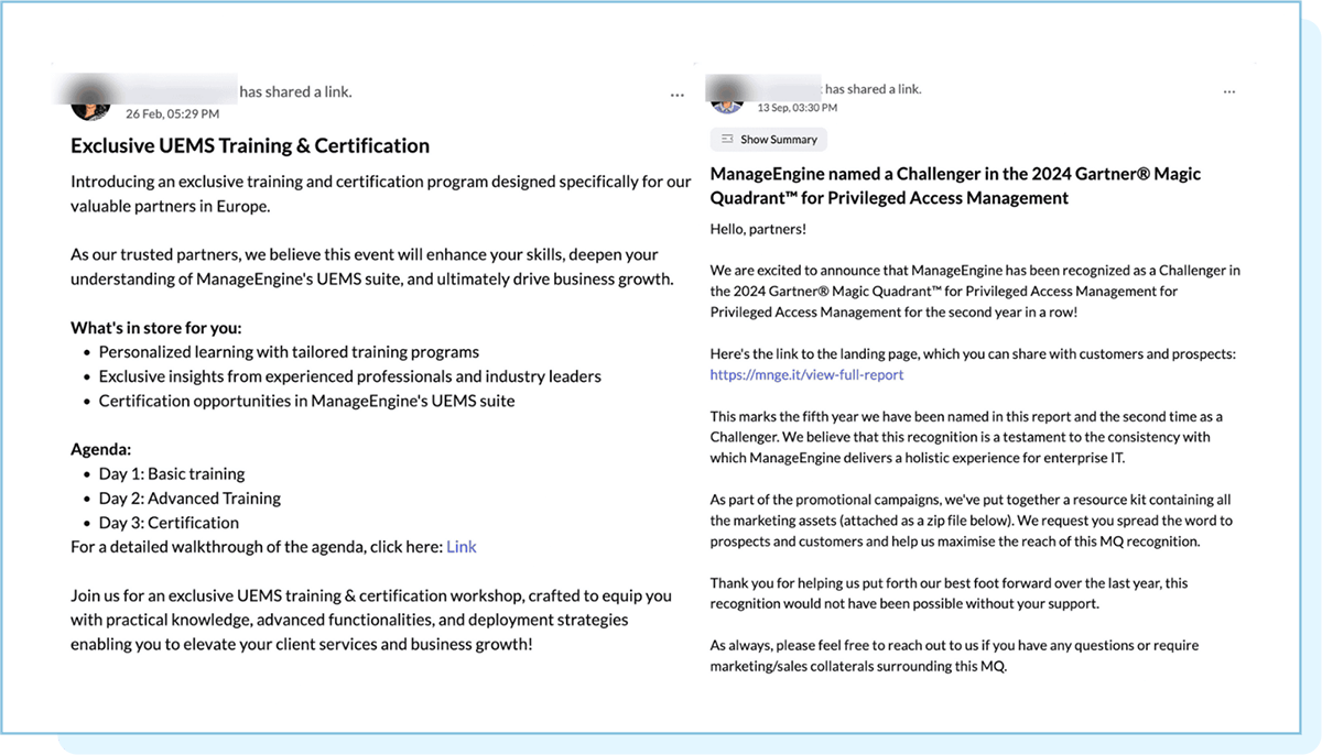 ManageEngine partner training program