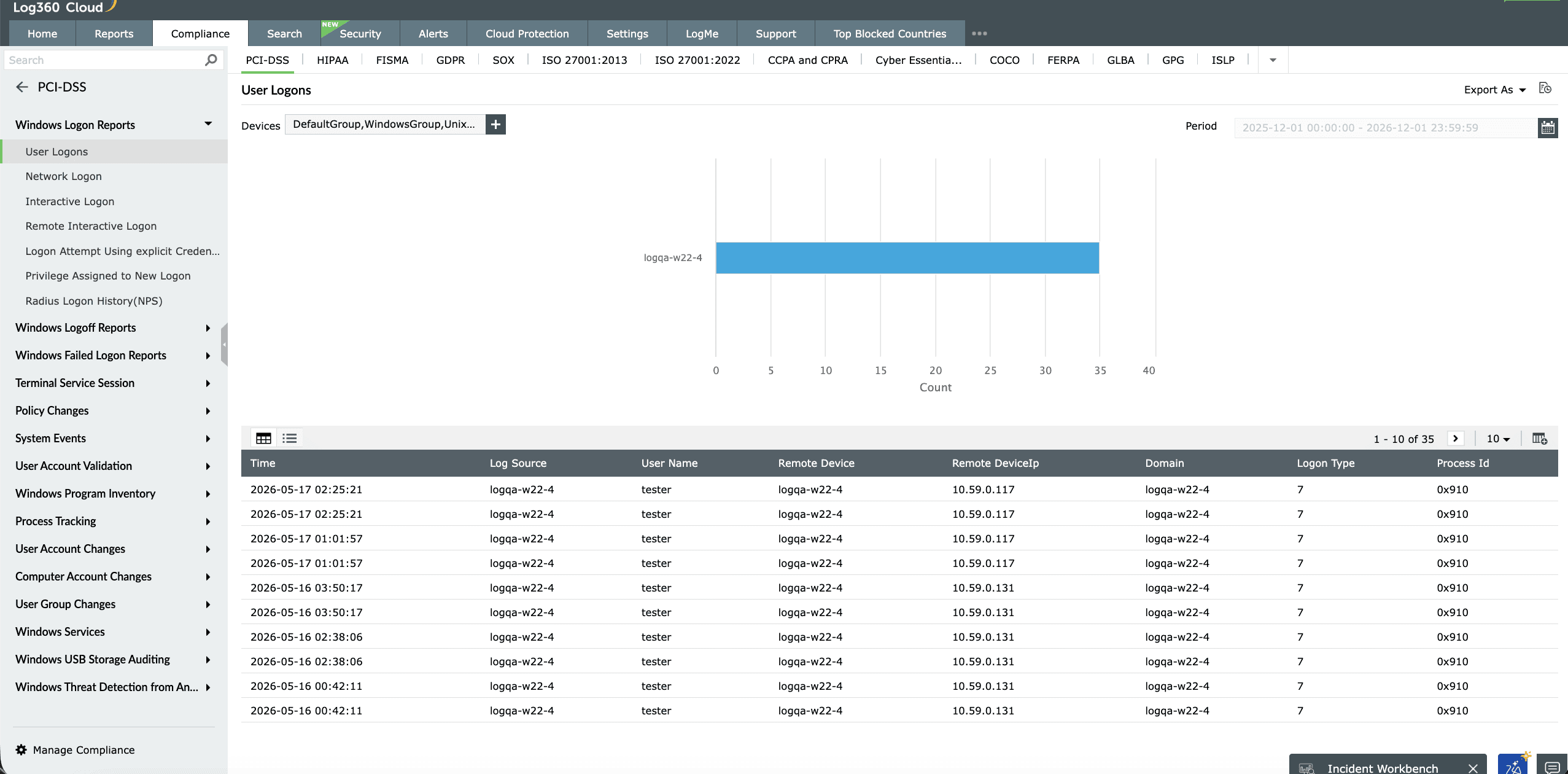 Automate compliance reporting with Log360 Cloud