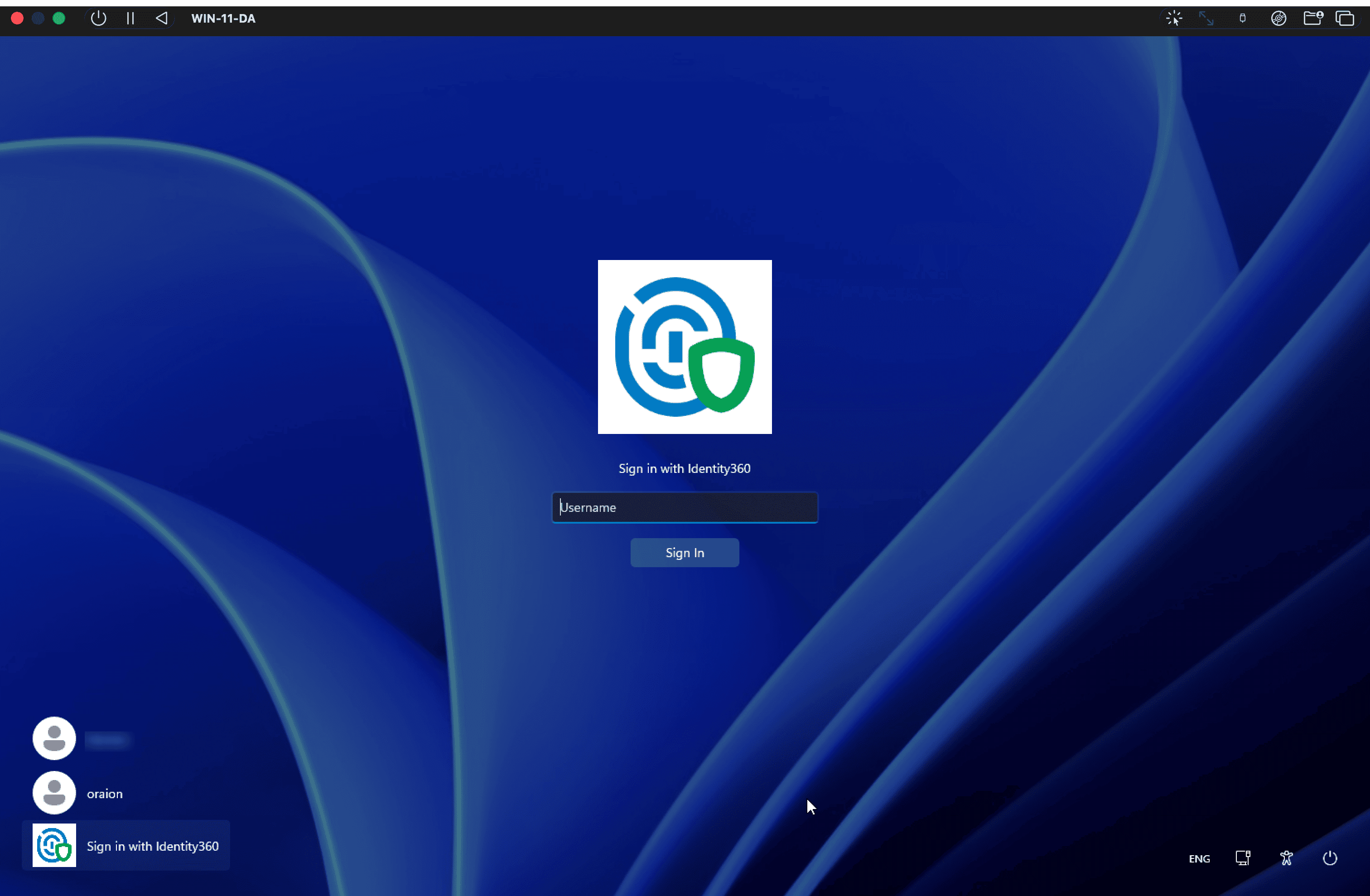 Fig 1: The custom sign-in tile added for Identity360-joined machines (custom_signin_tile_bitmap_path).