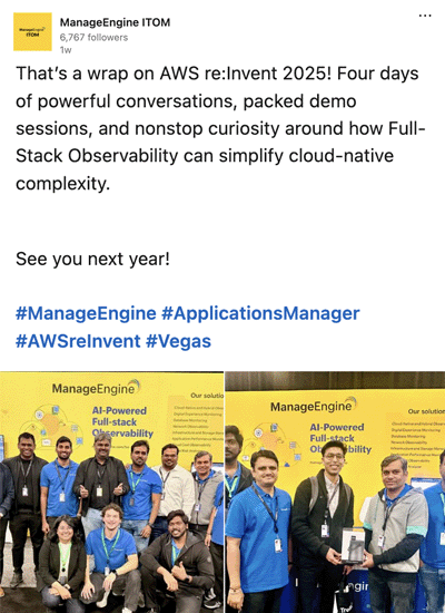 ManageEngine ITOM - LinkedIn