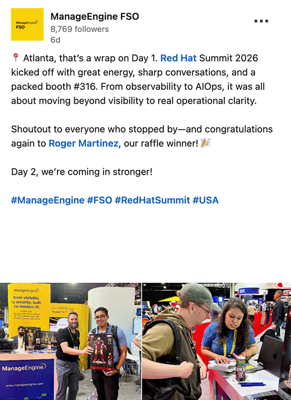 ManageEngine ITOM - LinkedIn