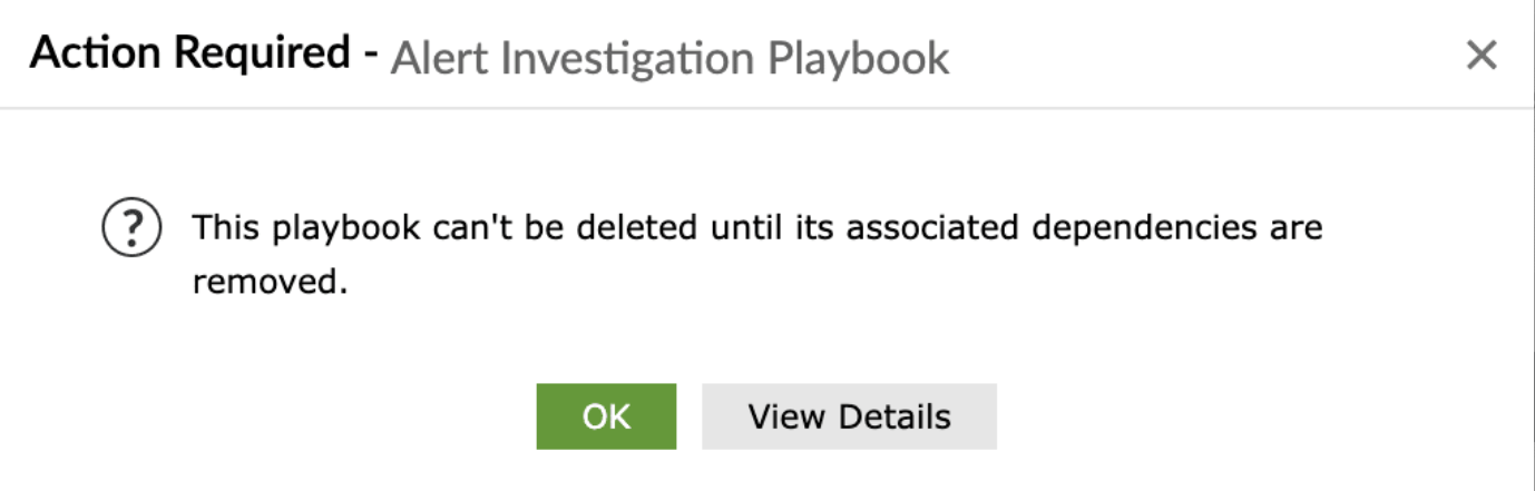 Manage playbooks