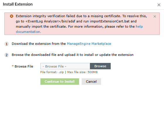 Certificate Sync Error