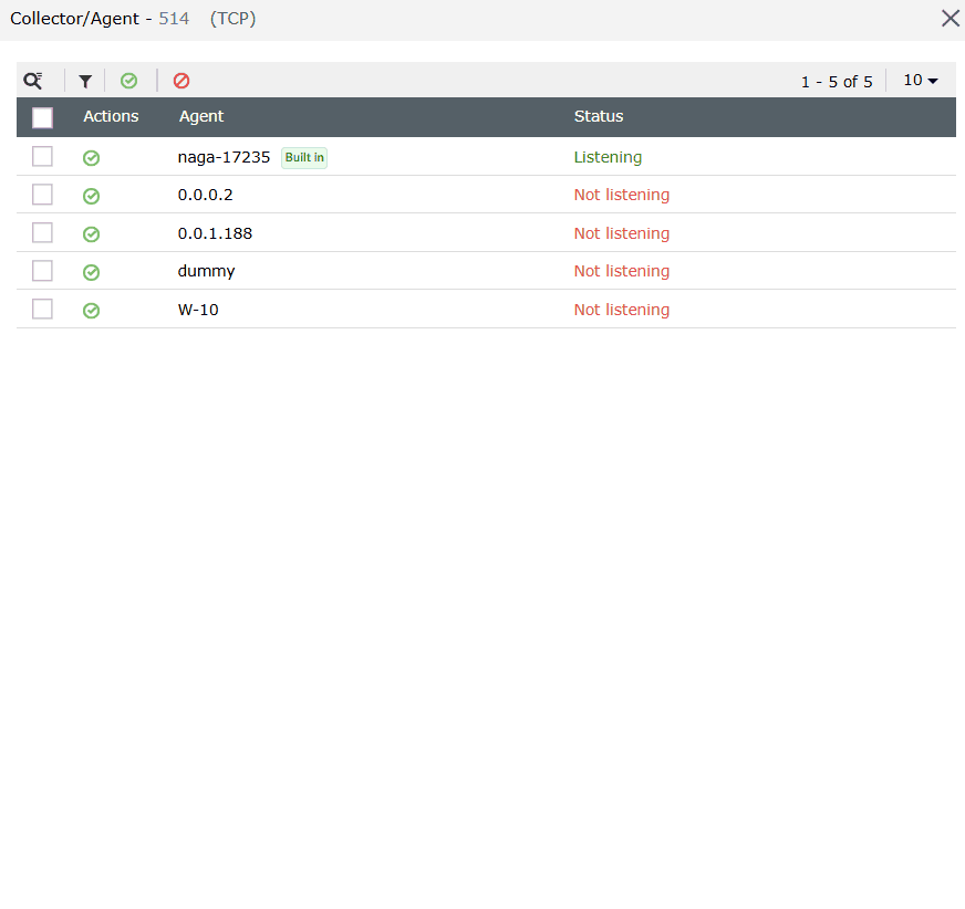 Adding a Syslog port