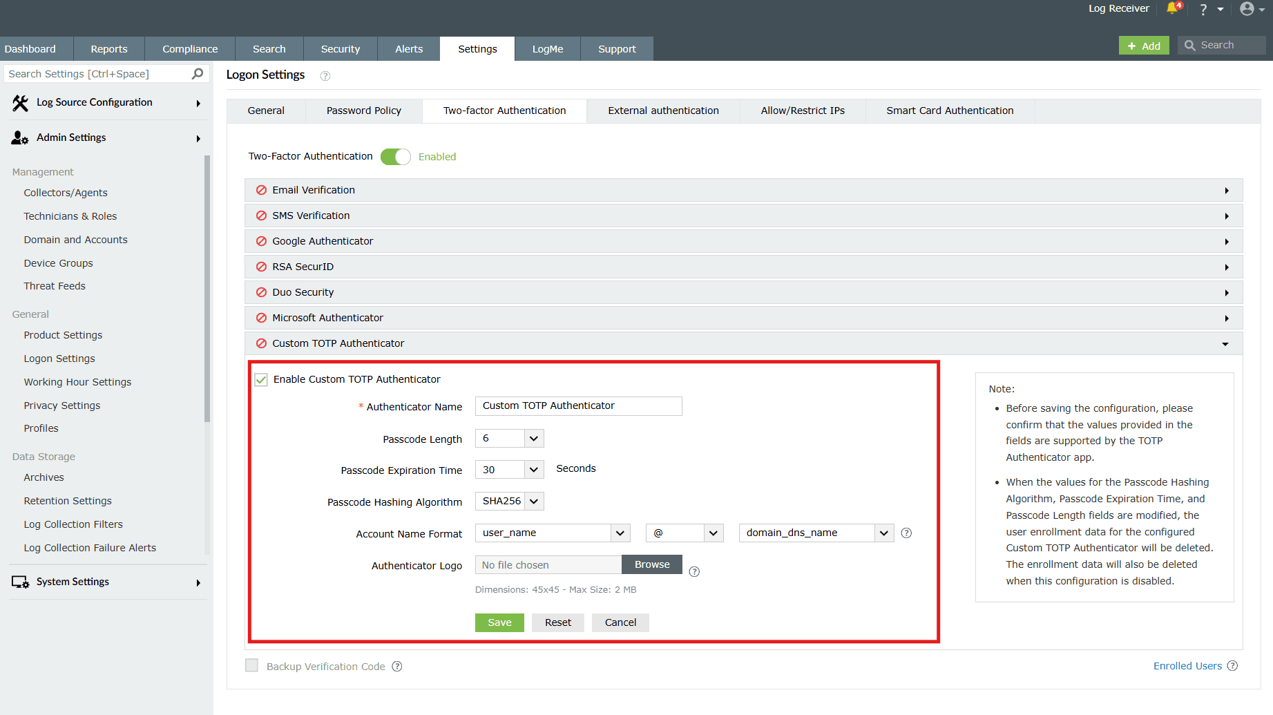 Two-factor authentication