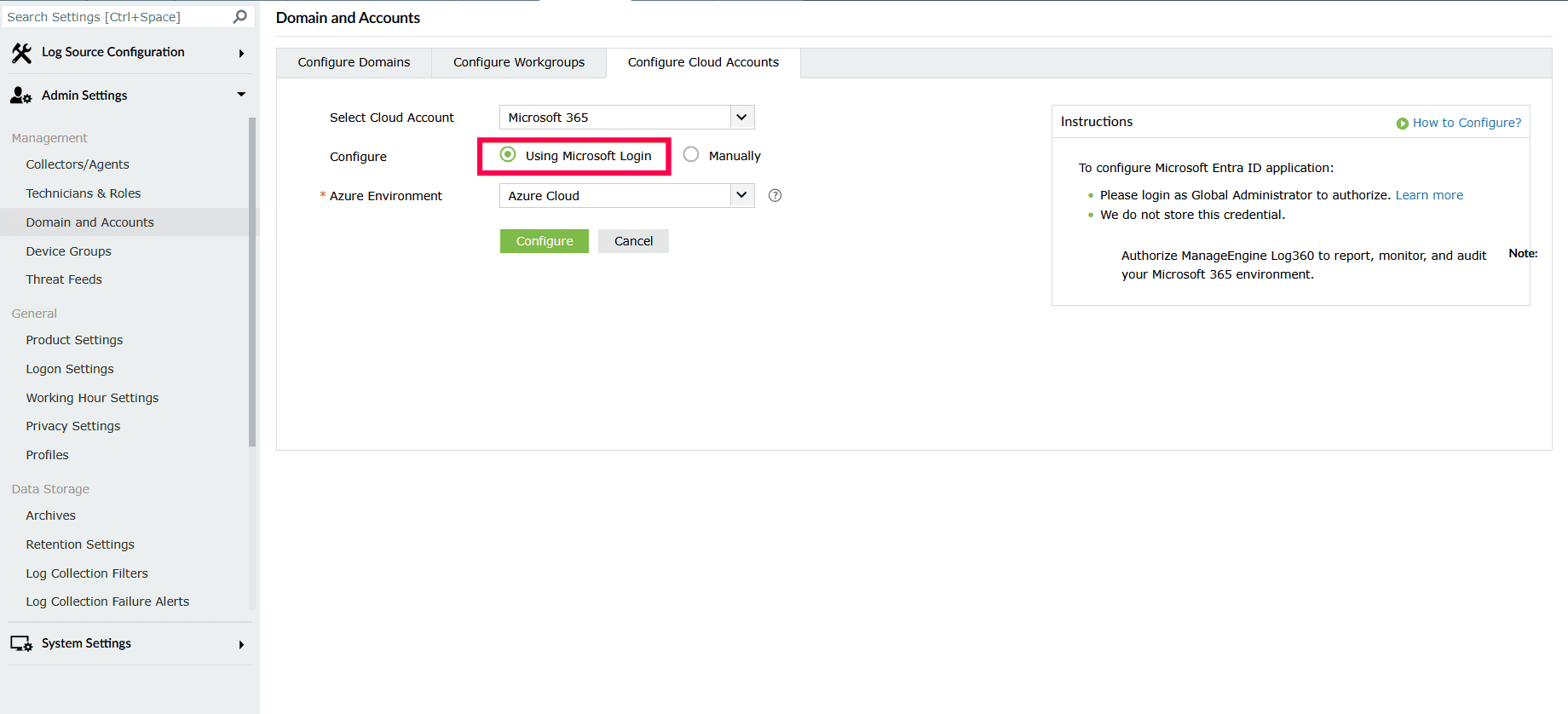 Configuring and Managing