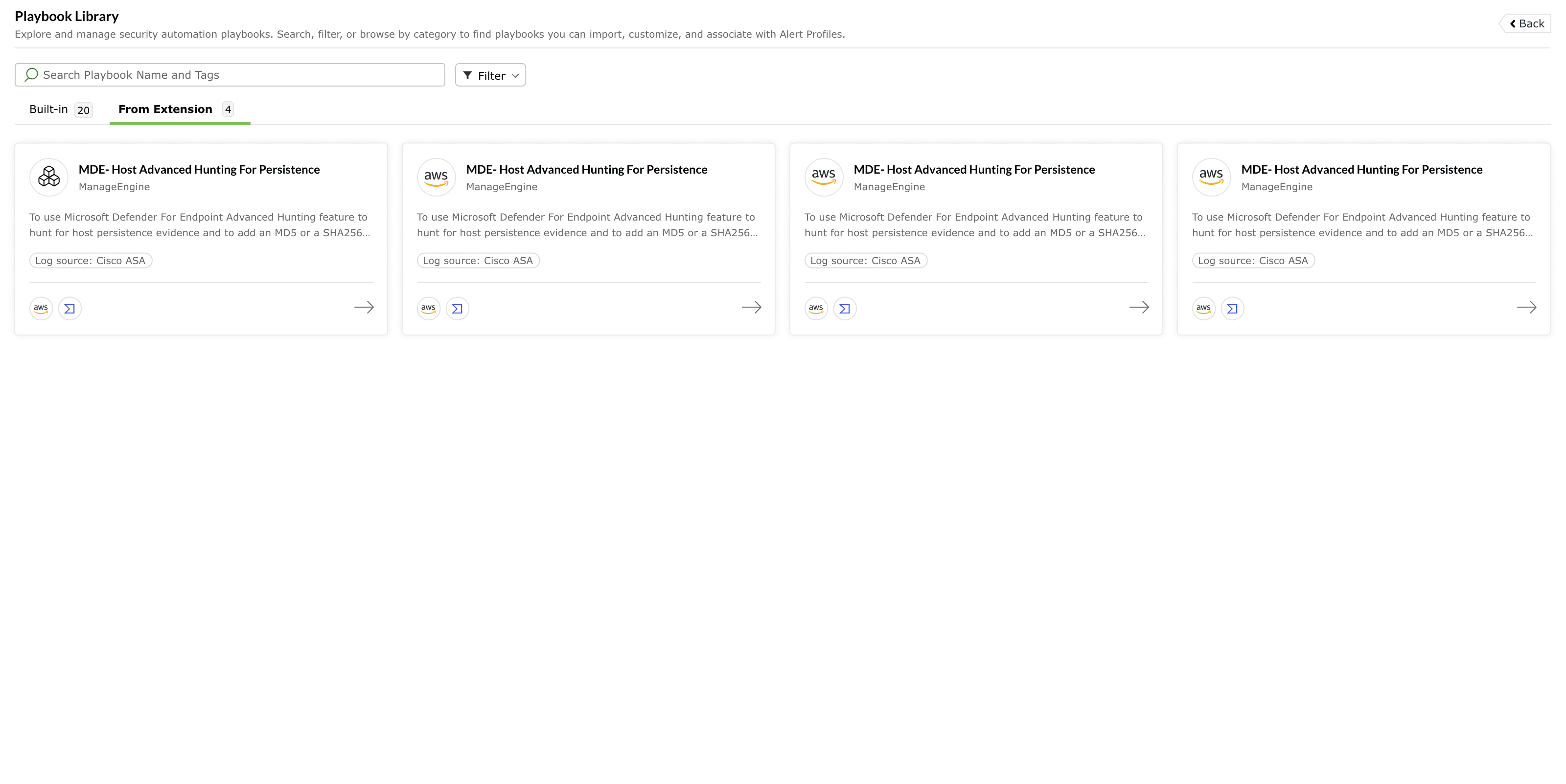 Playbook library overview