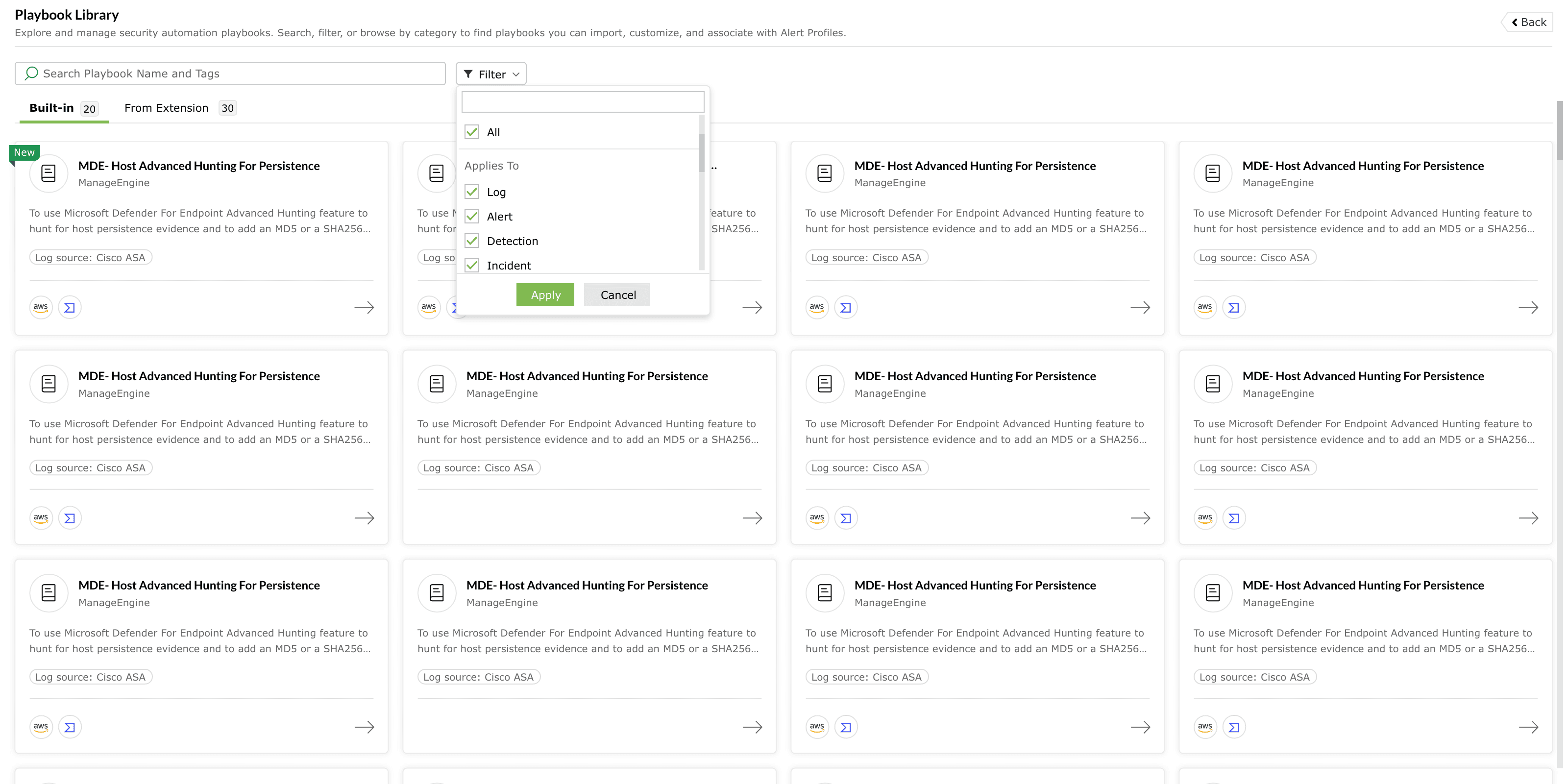 Playbook library overview