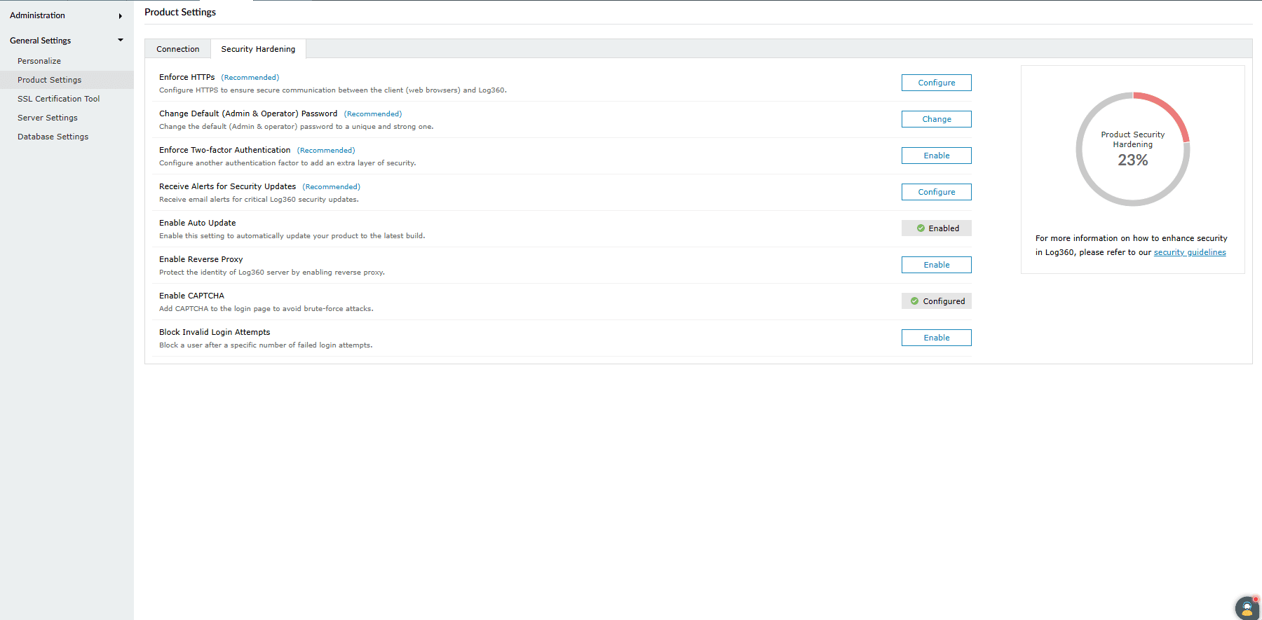 Security Hardening