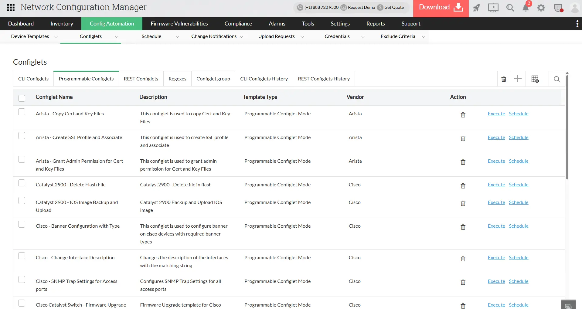 Programmable Configlets - ManageEngine Network Configuration Manager