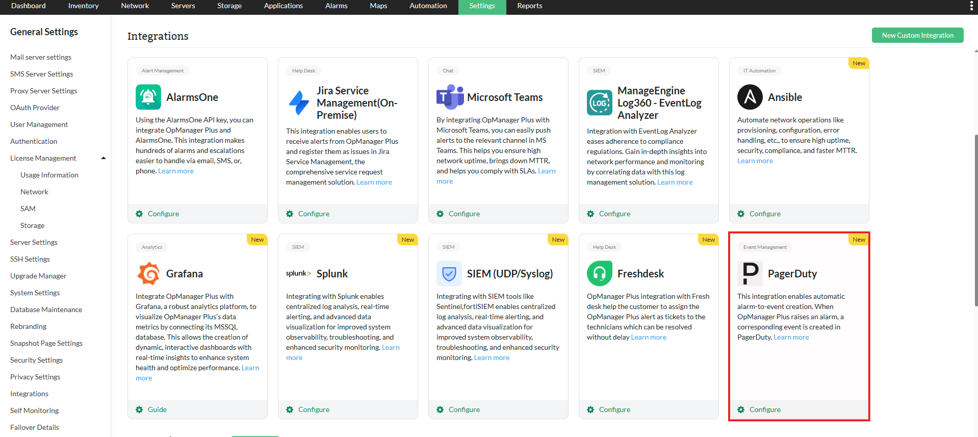 PagerDuty Integration