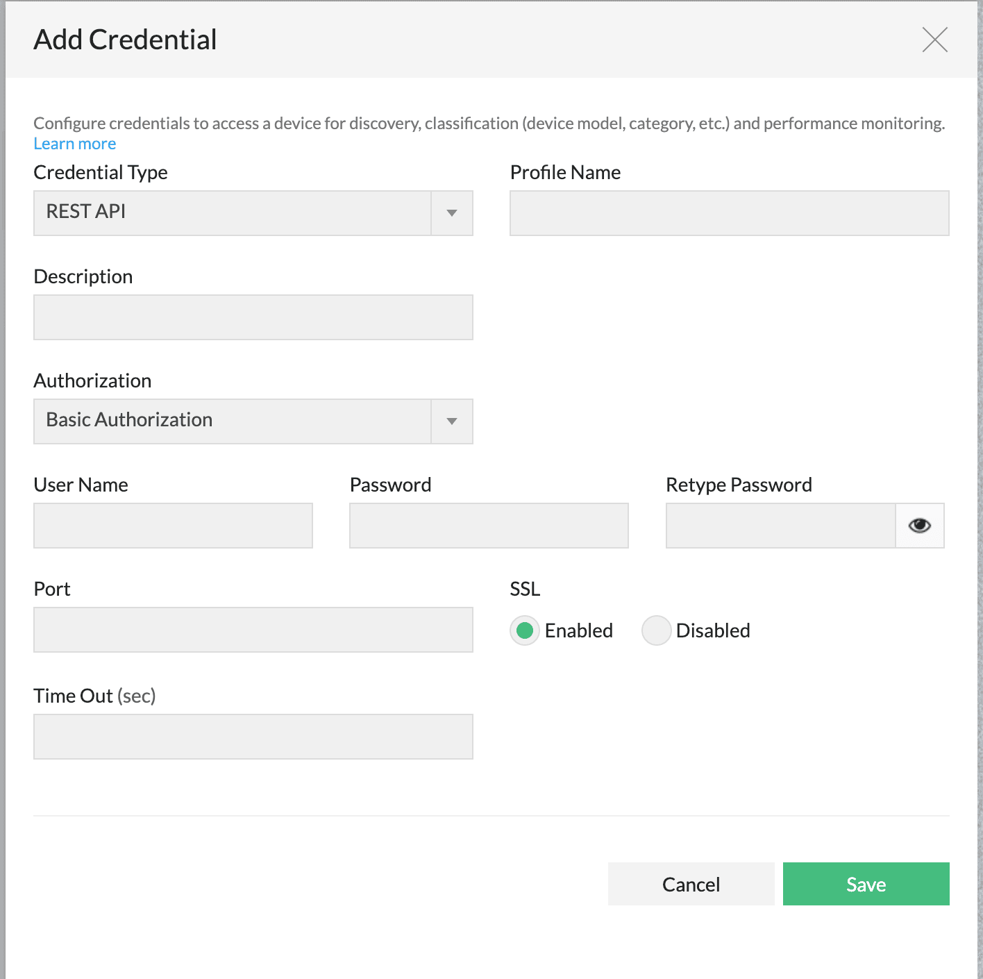 Basic Authorization Configuration