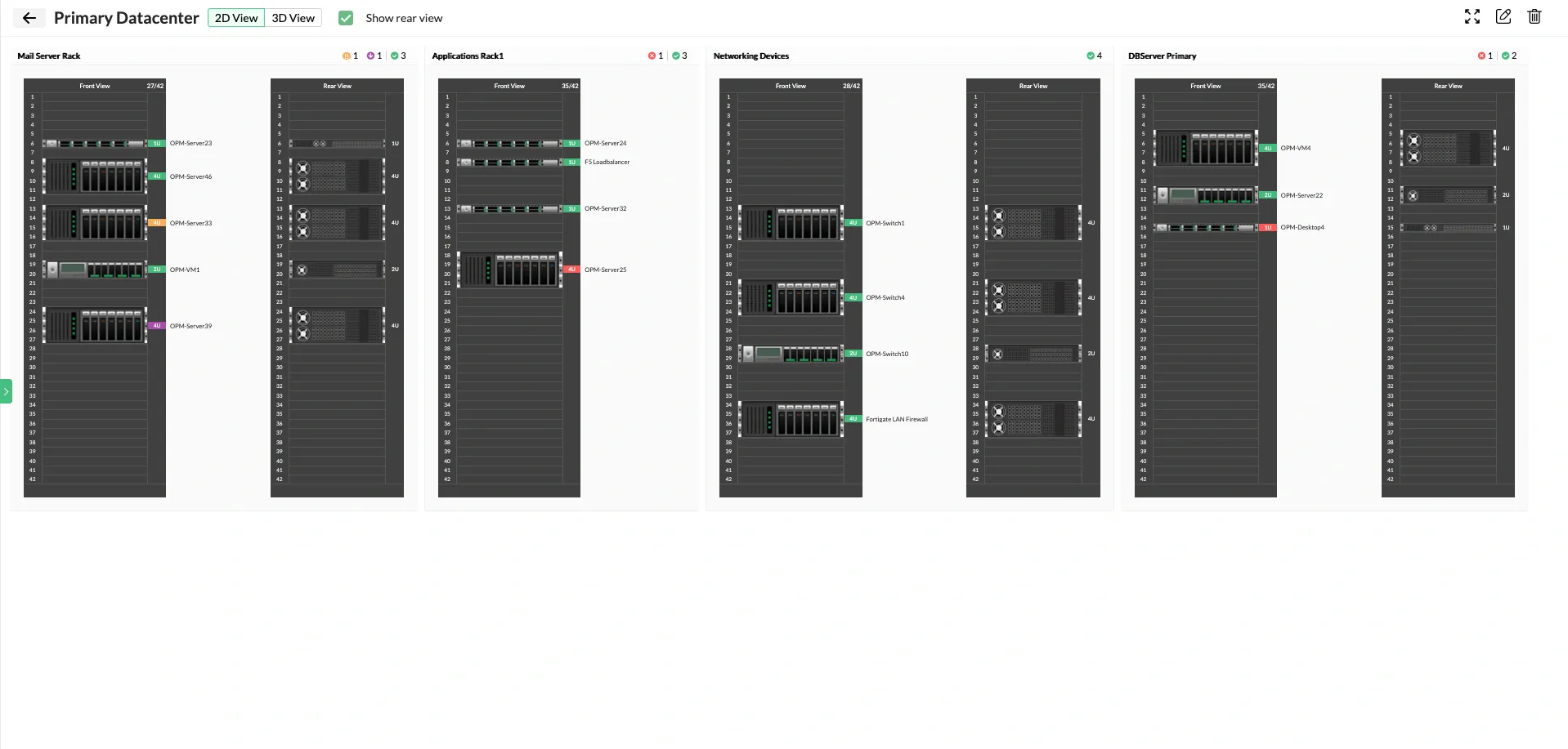 Data center visualization