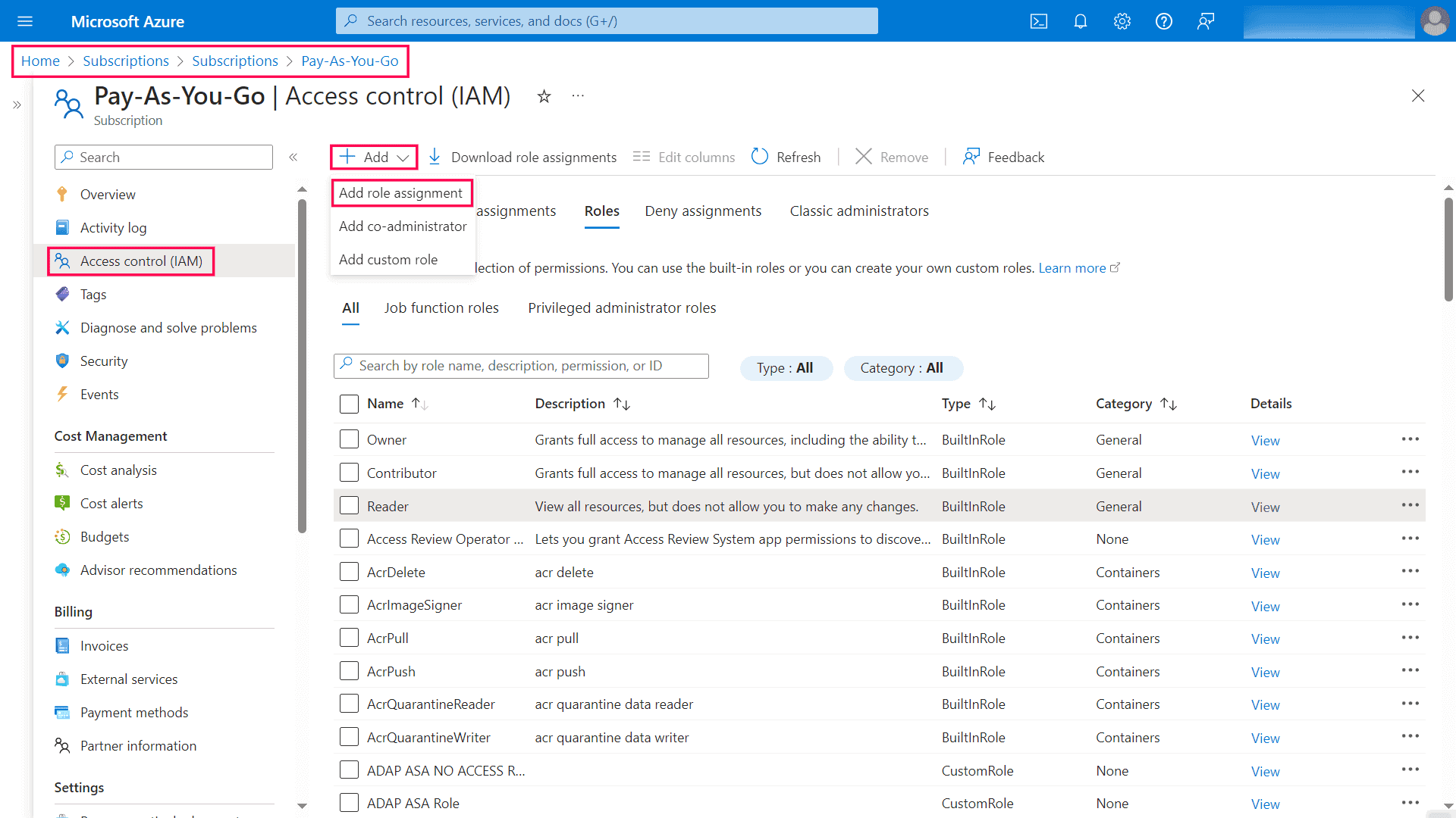 Attack Surface Analyzer for Azure Cloud