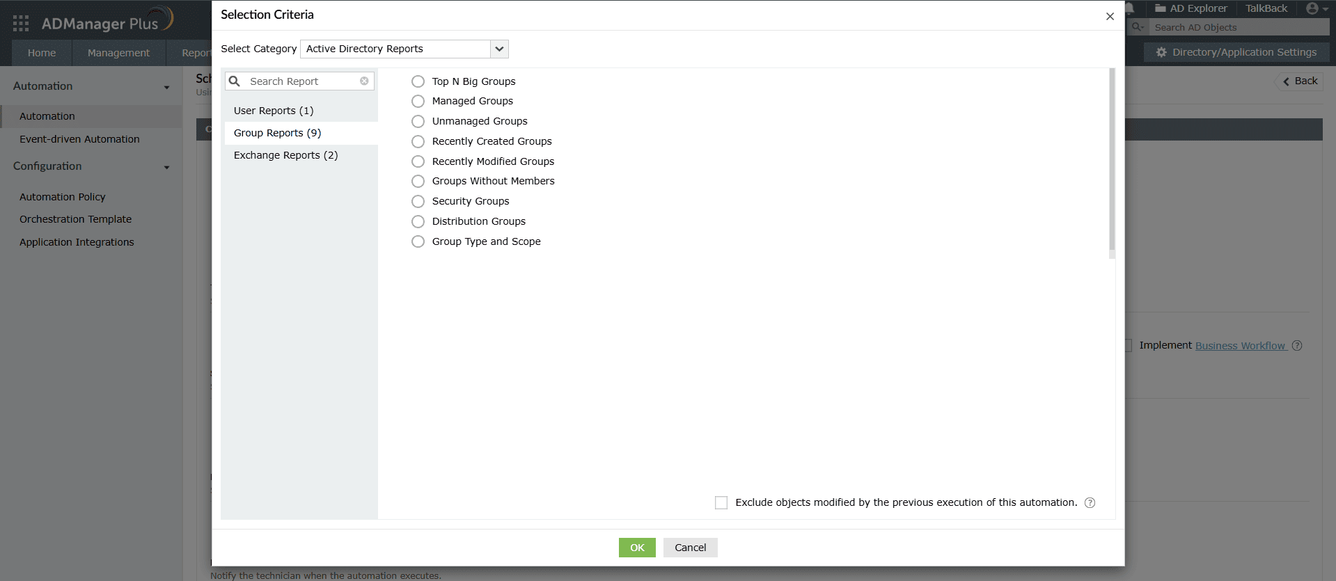 How to automate group management tasks from Active Directory reports using