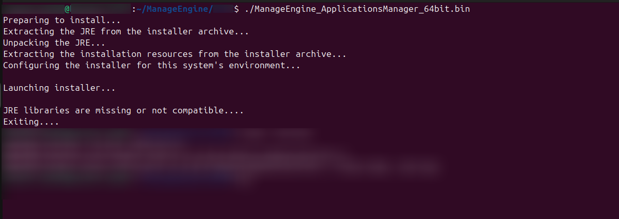 Applications Manager Applications Manager Free/Professional Edition Installation: Installing Application Manager in CIS hardened server
