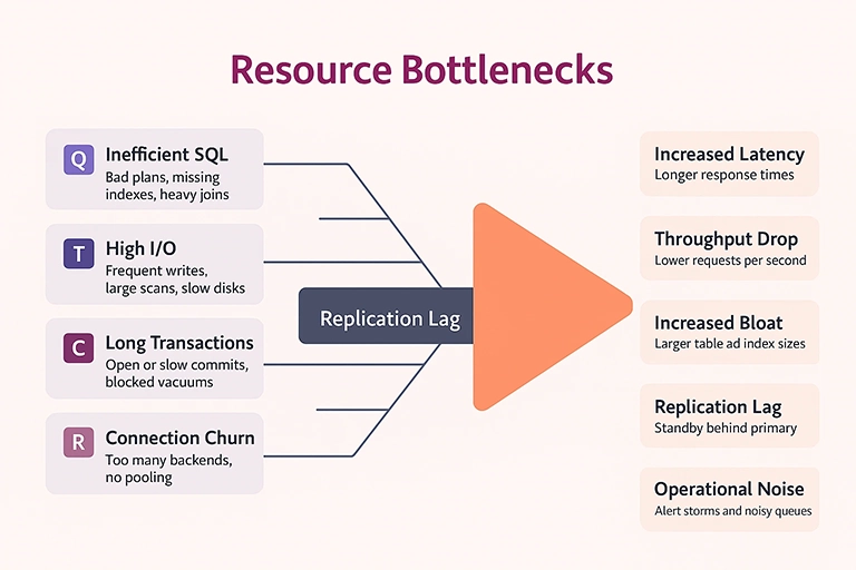 PostgreSQL Performance Pressure Points PostgrSQL Resource Bottlenecks- ManageEngine Applications Manager