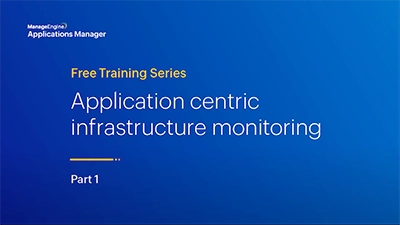 Application-centric Infrastructure Monitoring