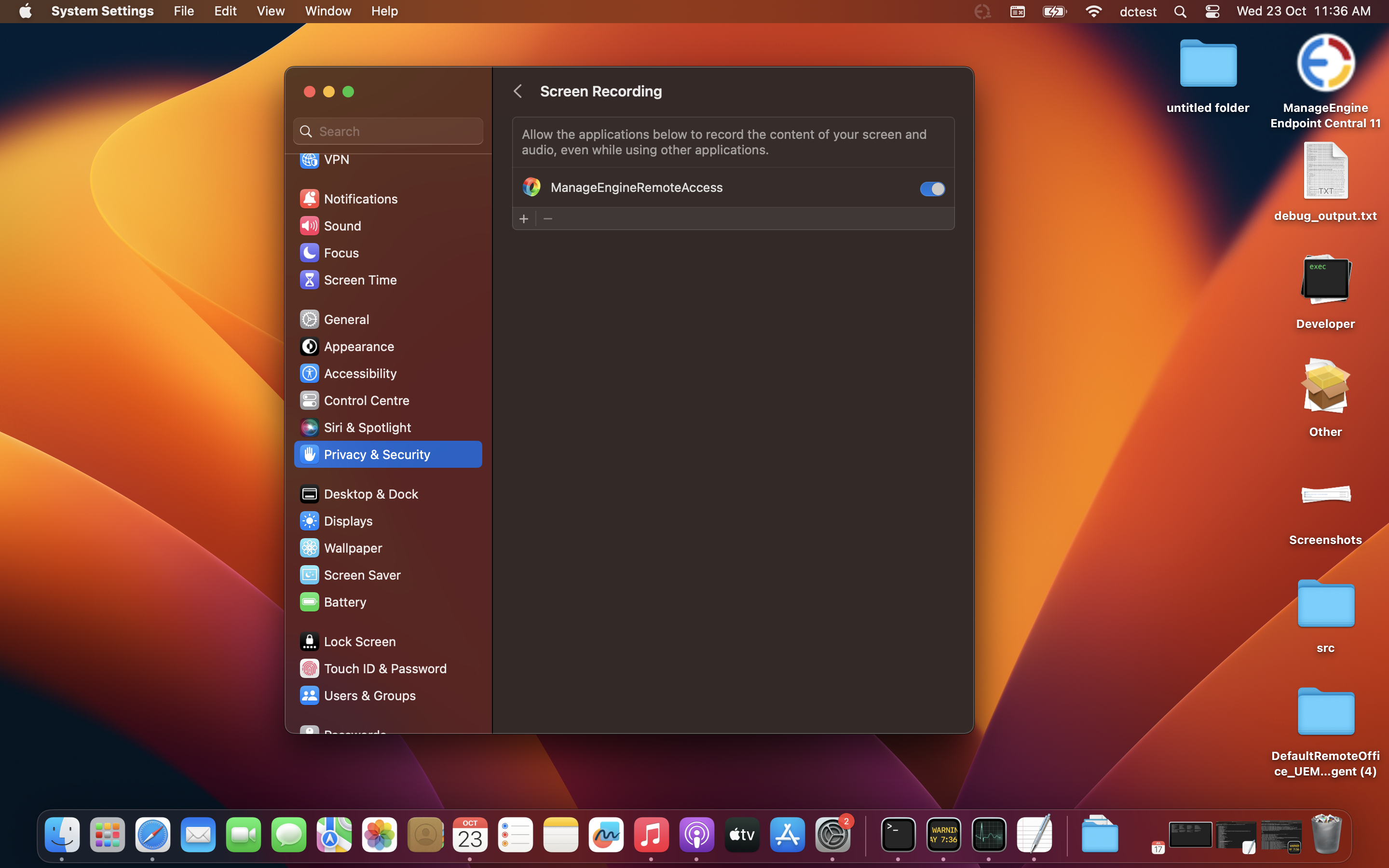 MAC 10.14 remote control error