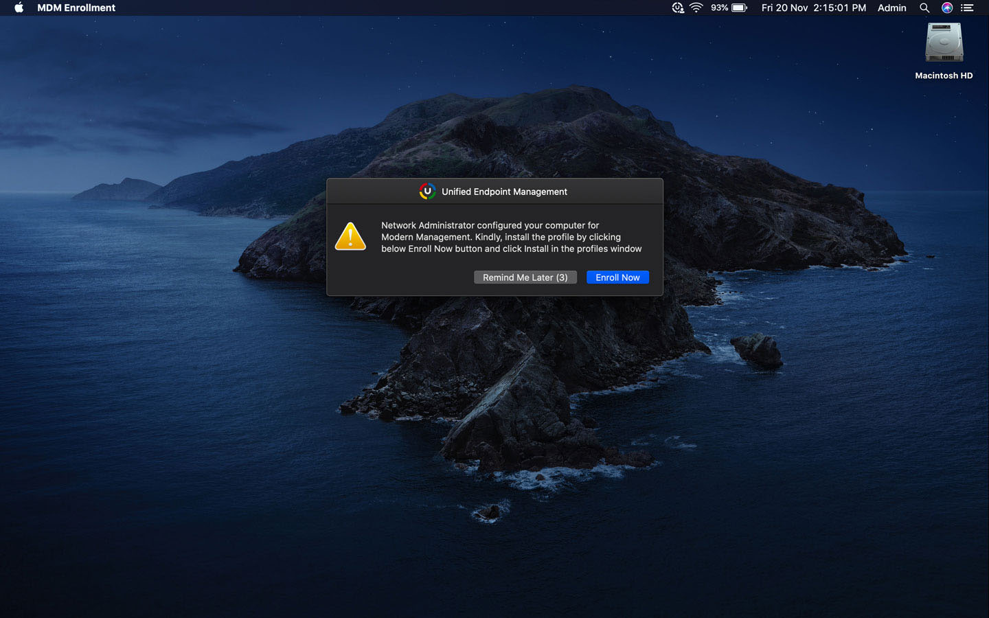 Configure MDM Profile for Mac ManageEngine Endpoint Central MSP