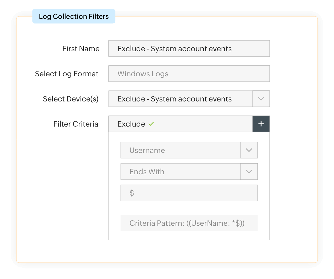 Custom log parser