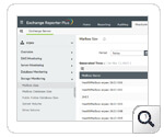 Exchange mailbox size - Exchange Storage Monitoring Reports