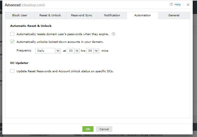 Steps for admins to reset user passwords using ADSelfService Plus
