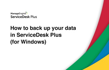 Backup help desk data