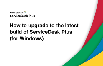 Upgrade service desk software