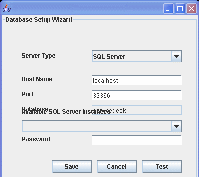 ServiceDesk Plus not starting : MSSQL server instances not Auto populating