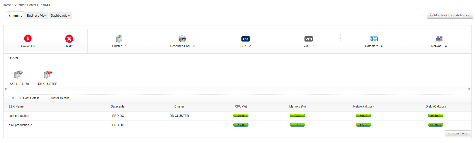 VMware Datacenter Discovery - ManageEngine Applications Manager
