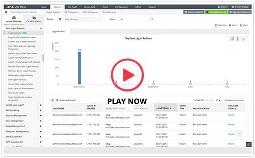 Track user logon failures video